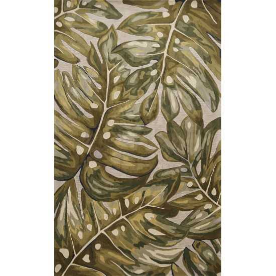 Catalina Green Palms 2'6" x 8' Runner Rug