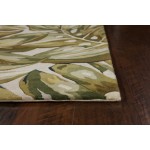 Catalina Green Palms 5'6" Round Rug