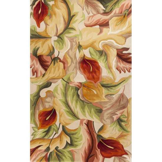 Catalina Ivory Calla Lilies 3'3" x 5'3" Rug