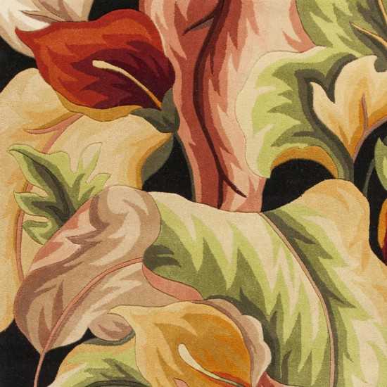 Catalina Black Calla Lilies 30" x 50" Rug