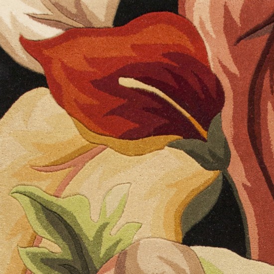 Catalina Black Calla Lilies 30" x 50" Rug