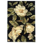 Catalina Black Magnolia 3'3" x 5'3" Rug