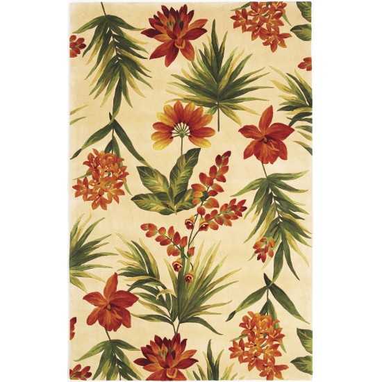 Catalina Ivory Tropical Flora 30" x 50" Rug