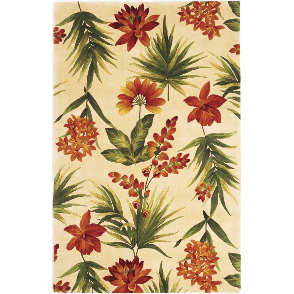 Catalina Ivory Tropical Plaza 3'3" x 5'3" Rug Catalina Ivory Tropical Plaza 3'3" x 5'3" Rug