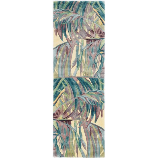 Catalina Ivory/Lilac Key West 2'6" x 8' Runner Rug