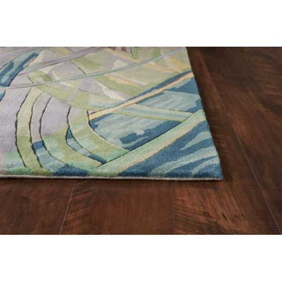 Catalina Ivory/Lilac Key West 2'6" x 8' Runner Rug