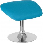 Egg Series Aqua Fabric Ottoman