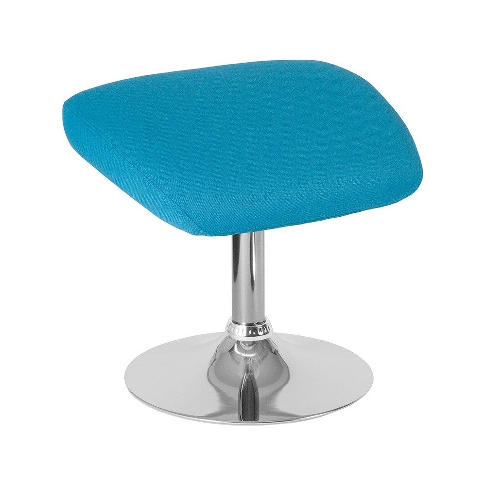 Egg Series Aqua Fabric Ottoman