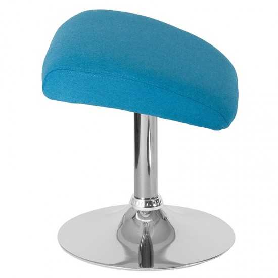 Egg Series Aqua Fabric Ottoman