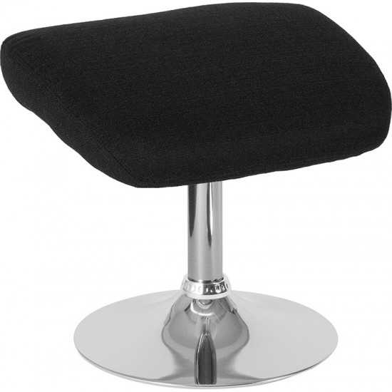 Egg Series Black Fabric Ottoman