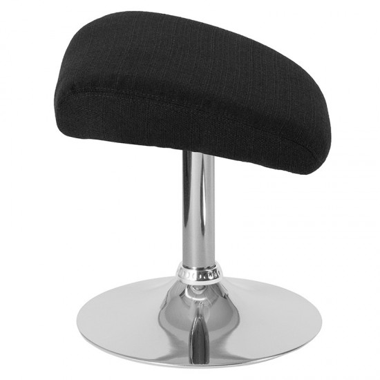 Egg Series Black Fabric Ottoman