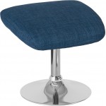 Egg Series Blue Fabric Ottoman