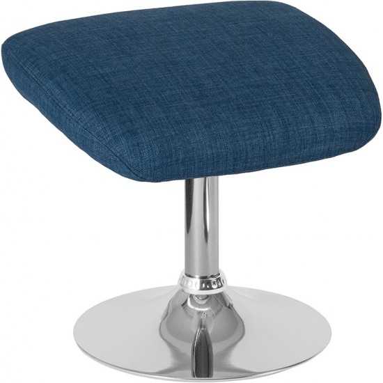 Egg Series Blue Fabric Ottoman