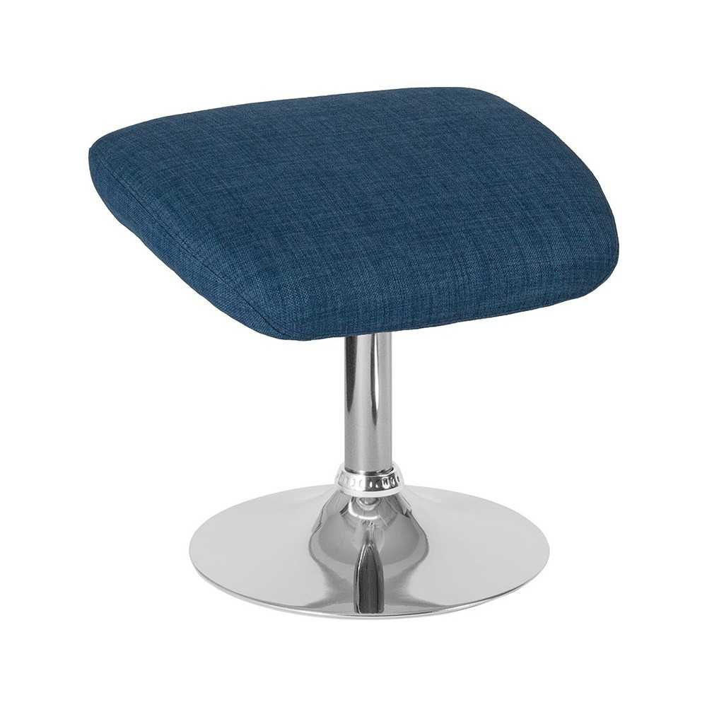 Egg Series Blue Fabric Ottoman