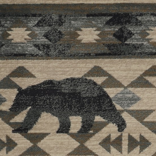 Chester Ivory/Blue Montana 2' x 7'7" Runner Rug