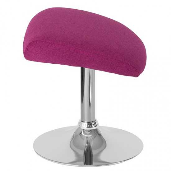 Egg Series Magenta Fabric Ottoman