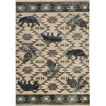 Chester Ivory/Blue Montana 3'3" x 5'3" Rug