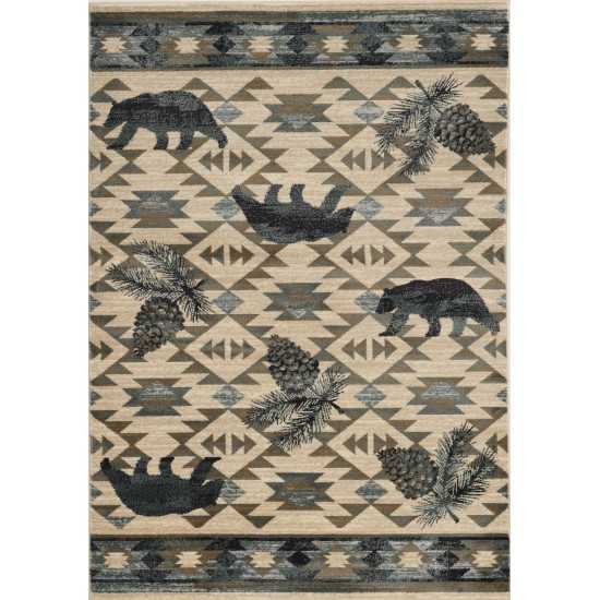 Chester Ivory/Blue Montana 3'3" x 5'3" Rug