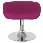 Egg Series Magenta Fabric Ottoman