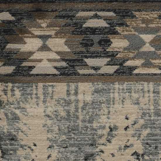 Chester Slate Blue Pines 2' x 7'7" Runner Rug