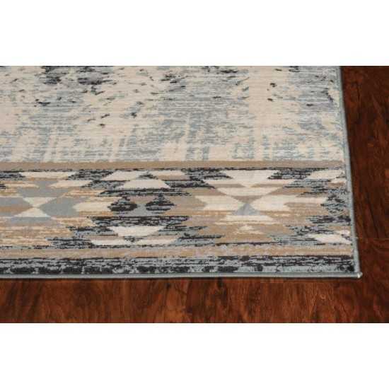 Chester Slate Blue Pines 5'3" x 7'7" Rug