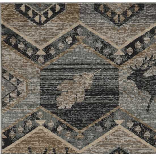 Chester Seafoam Woodlands 2' x 7'7" Runner Rug