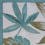 Coral Ivory Tropica 5'6" Round Rug