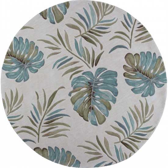 Coral Ivory Lanai 5'6" Round Rug