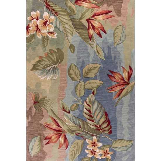 Coral Blue/Sage Breeze 3'3" x 5'3" Rug