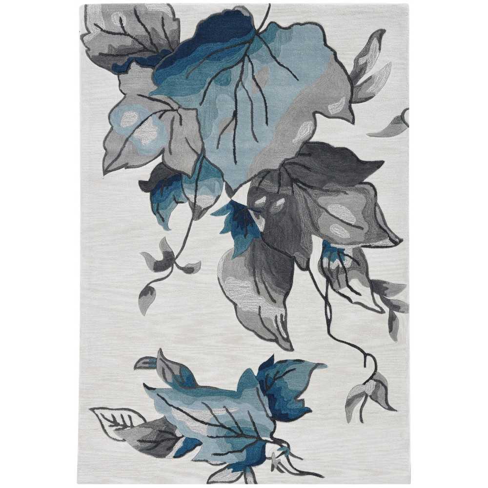 Coral Ivory Blue Laguna 8' x 10'6" Rug Coral Ivory Blue Laguna 8' x 10'6" Rug