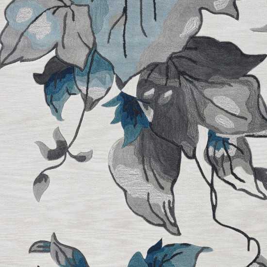 Coral Ivory Blue Laguna 8' x 10'6" Rug