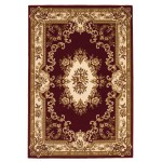 Corinthian Red/Ivory Aubusson 7'7" x 10'10" Rug