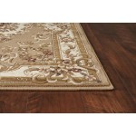 Corinthian Beige/Ivory Aubusson 2'2" x 7'11" Runner Rug