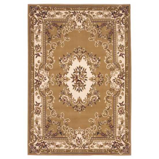 Corinthian Beige/Ivory Aubusson 2'3" x 3'3" Rug