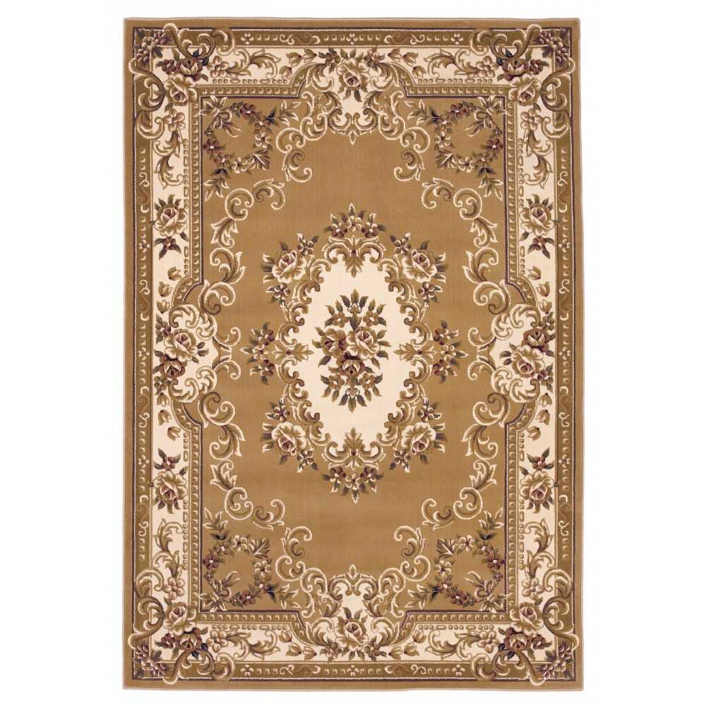 Corinthian Beige/Ivory Aubusson 2'3" x 3'3" Rug