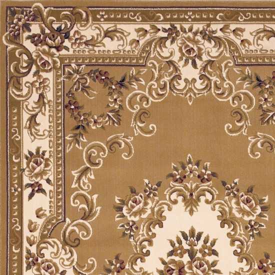 Corinthian Beige/Ivory Aubusson 9'10" x 13'2" Rug
