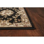 Corinthian Black/Ivory Aubusson 20" x 31" Rug