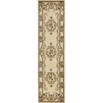 Corinthian Ivory Aubusson 2'2" x 7'11" Runner Rug