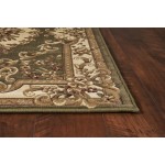 Corinthian Green/Ivory Aubusson 7'7" x 10'10" Rug