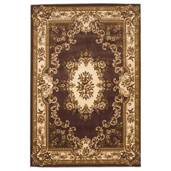 Corinthian Plum/Ivory Aubusson 20" x 31" Rug