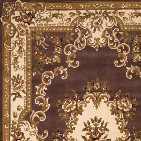 Corinthian Plum/Ivory Aubusson 20" x 31" Rug