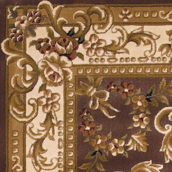 Corinthian Plum/Ivory Aubusson 20" x 31" Rug