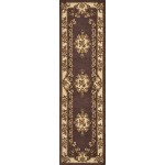 Corinthian Plum/Ivory Aubusson 2'2" x 7'11" Runner Rug