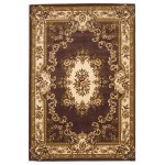 Corinthian Plum/Ivory Aubusson 2'3" x 3'3" Rug