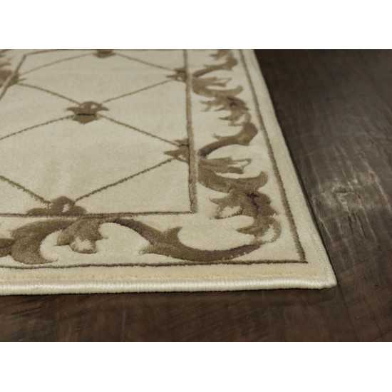 Corinthian Ivory Fleur-De-Lis 20" x 31" Rug