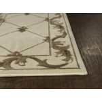 Corinthian Ivory Fleur-De-Lis 2'2" x 7'11" Runner Rug