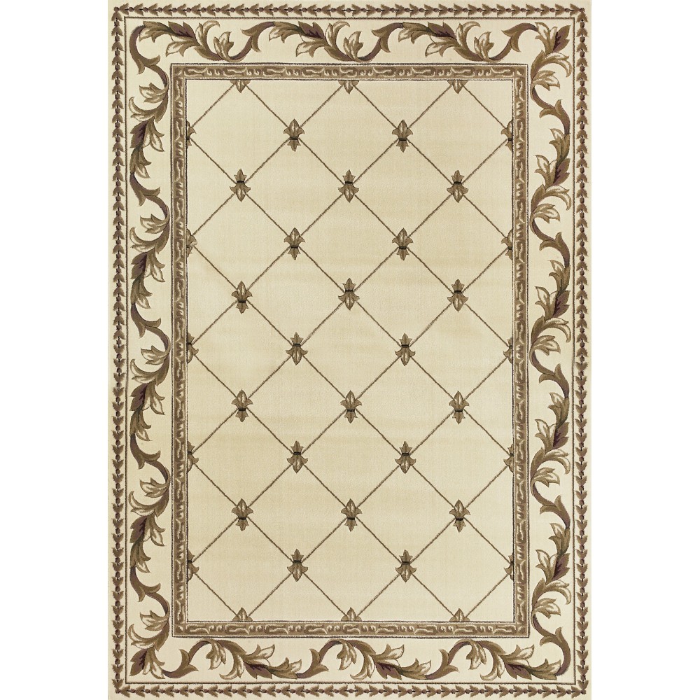 Corinthian Ivory Fleur-De-Lis 3'3" x 4'11" Rug