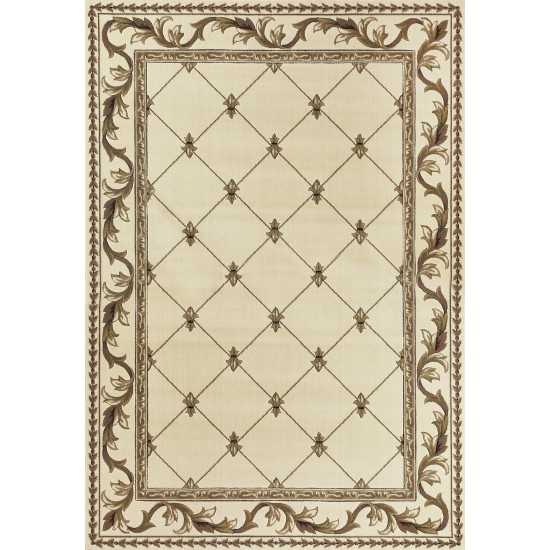 Corinthian Ivory Fleur-De-Lis 9'10" x 13'2" Rug