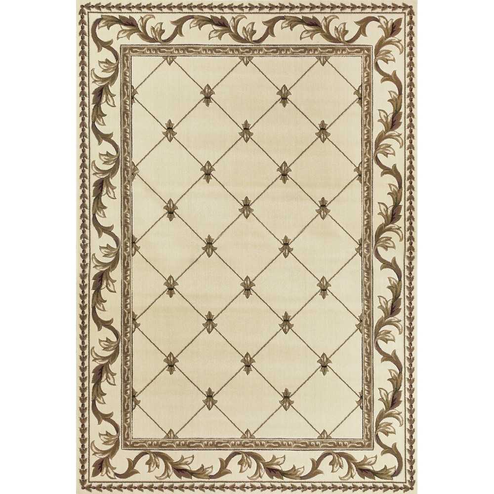 Corinthian Ivory Fleur-De-Lis 9'10" x 13'2" Rug