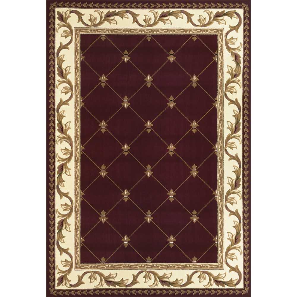 Corinthian Red Fleur-De-Lis 20" x 31" Rug